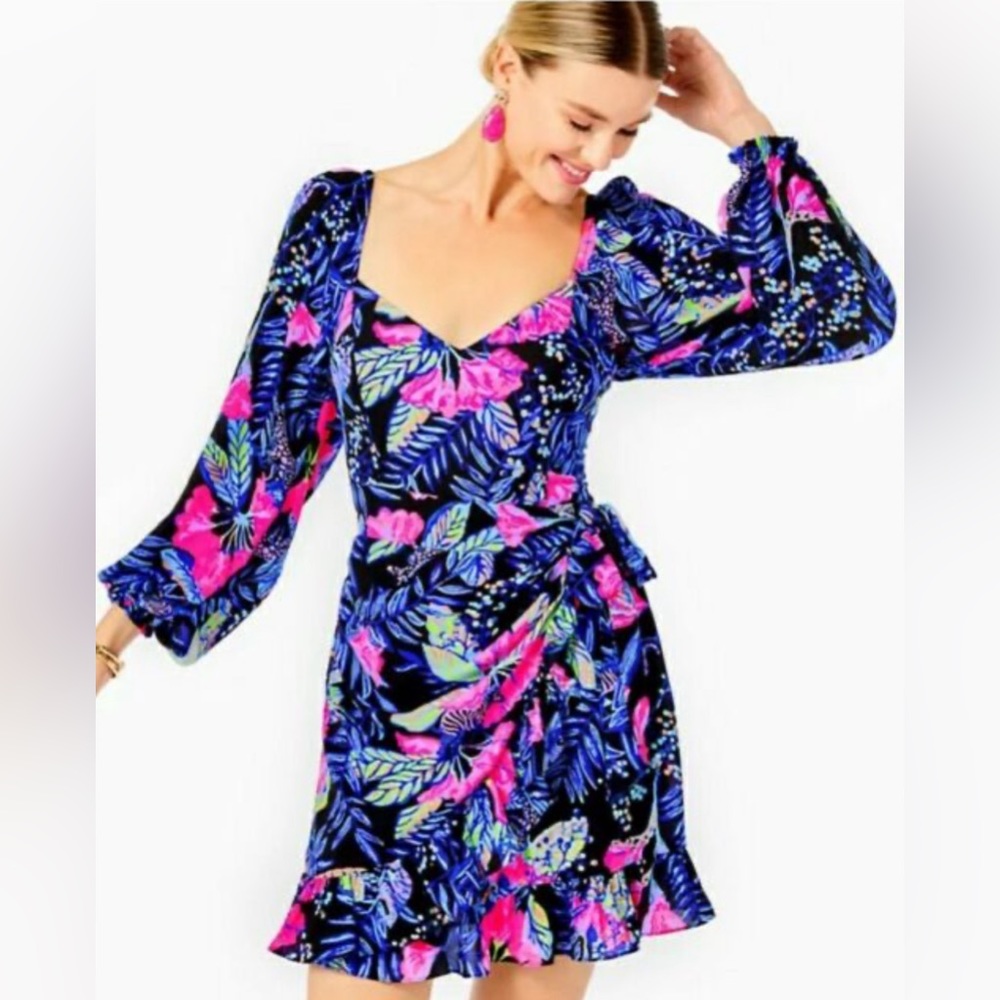 Lilly pulitzer Lila long sleeve wrap dress